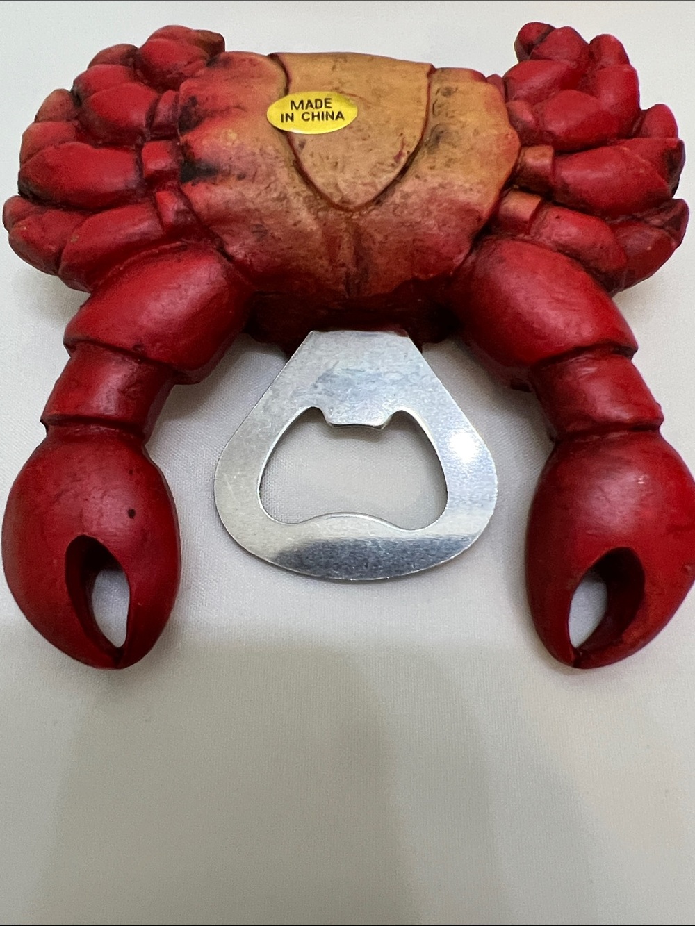 NWT Red Costal Crab Resin Bottle Opener Realistic Crab Shape - Picture 5 of 8
